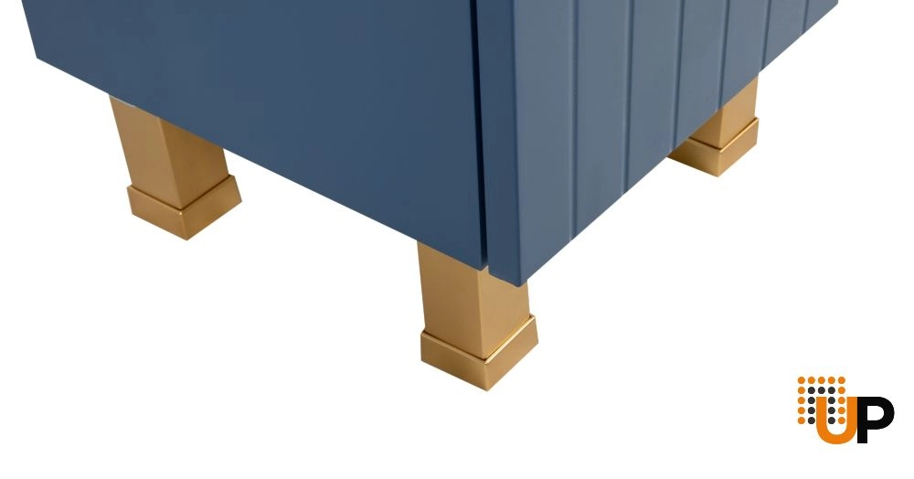 Side Vanity Cabinet Trevi Collection Blue Matt Color 12" photo#6