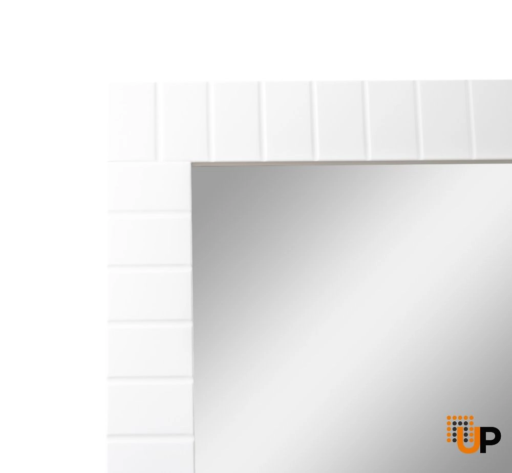 Mirror For Bath Vanity Trevi Collection White Matte 40" photo#3