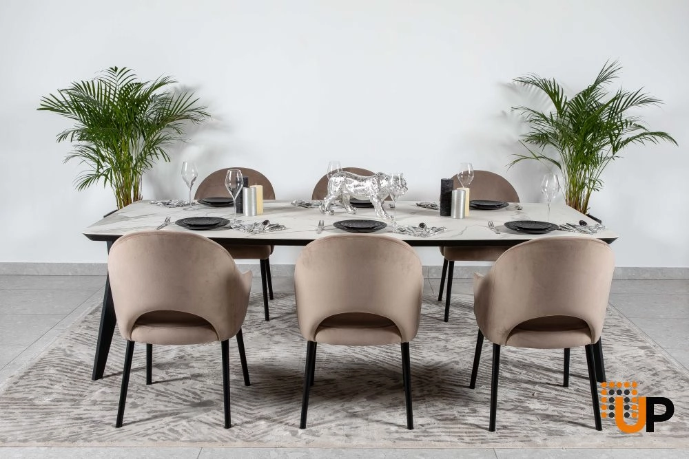 Dining Table PALERMO 102x47x29 Laminam Naturali Noir Desir photo#2