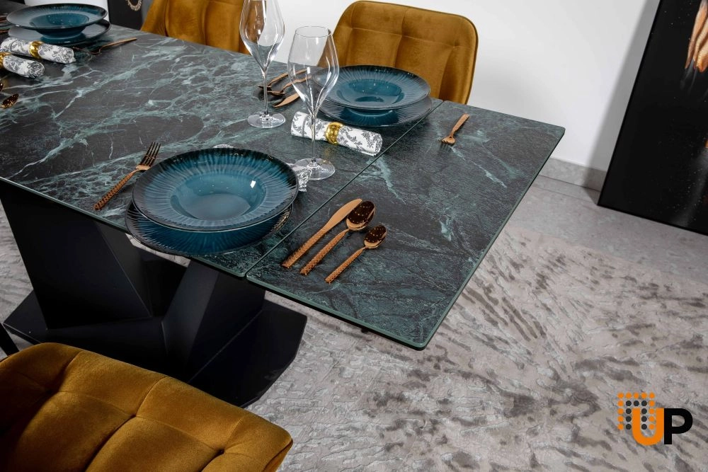 Dining Table PARMA 55(78)x31x29 Laminam Emperador Extra photo#3