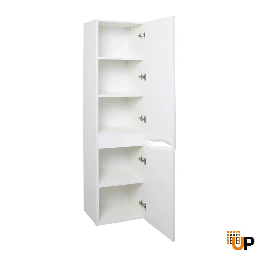 Side Vanity Cabinet Wave Collection White Hight Gloss 16" photo#6