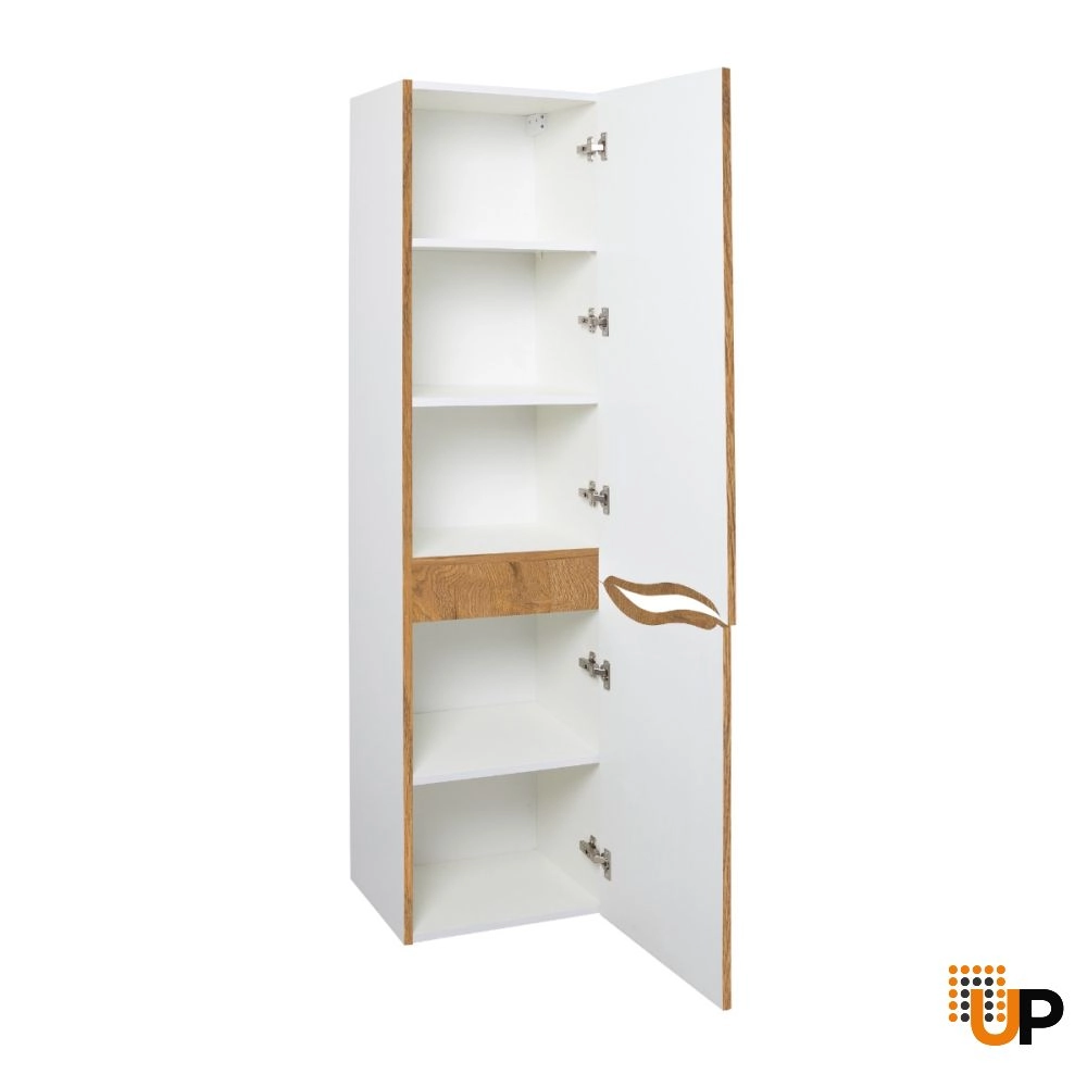 Side Vanity Cabinet Wave Collection Teak Natural 16" photo#6