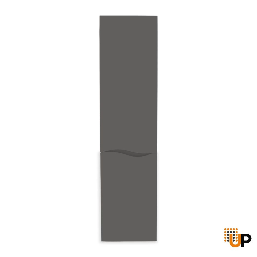Side Vanity Cabinet Wave Collection Grey Matte 16" photo#5