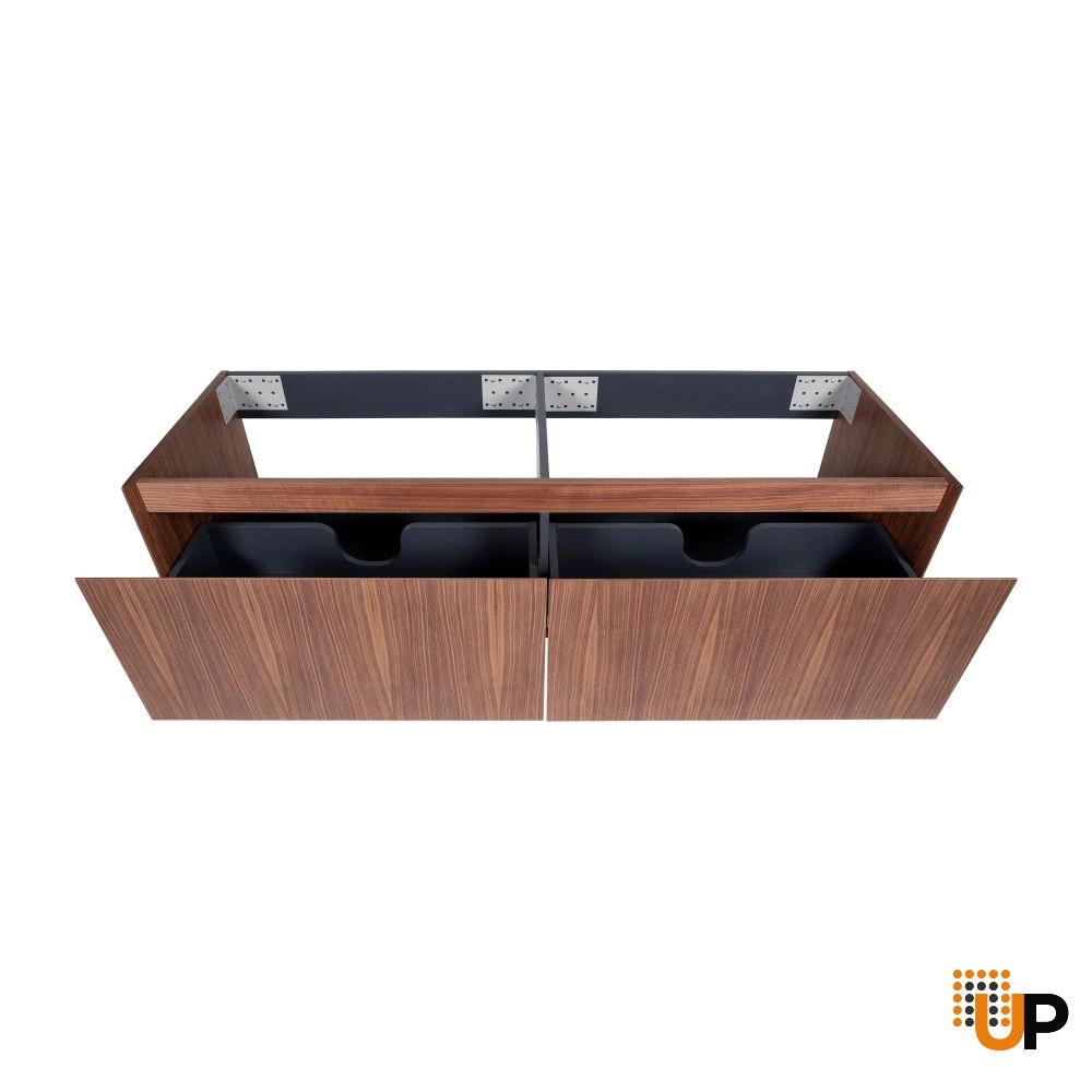 Vanity Premium, Walnut, Wall Mount 72"  without sink  photo#4