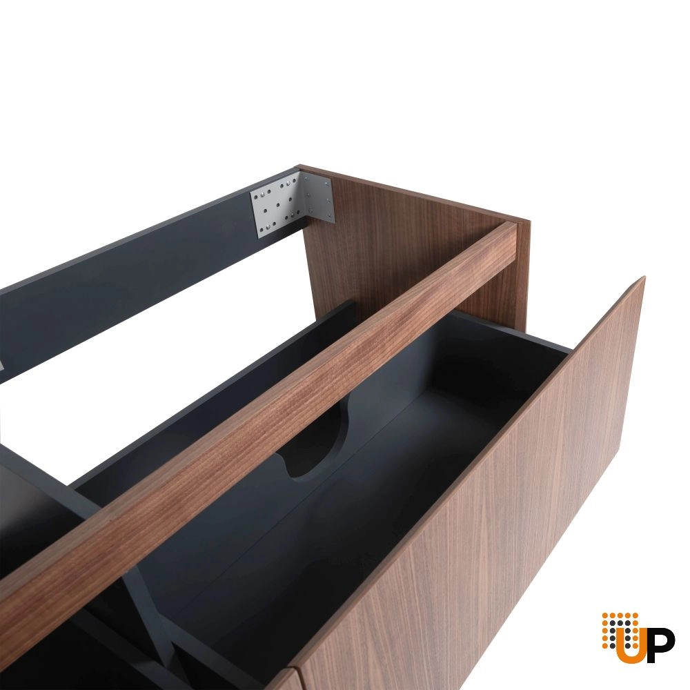 Vanity Premium, Walnut, Wall Mount 72"  without sink  photo#5