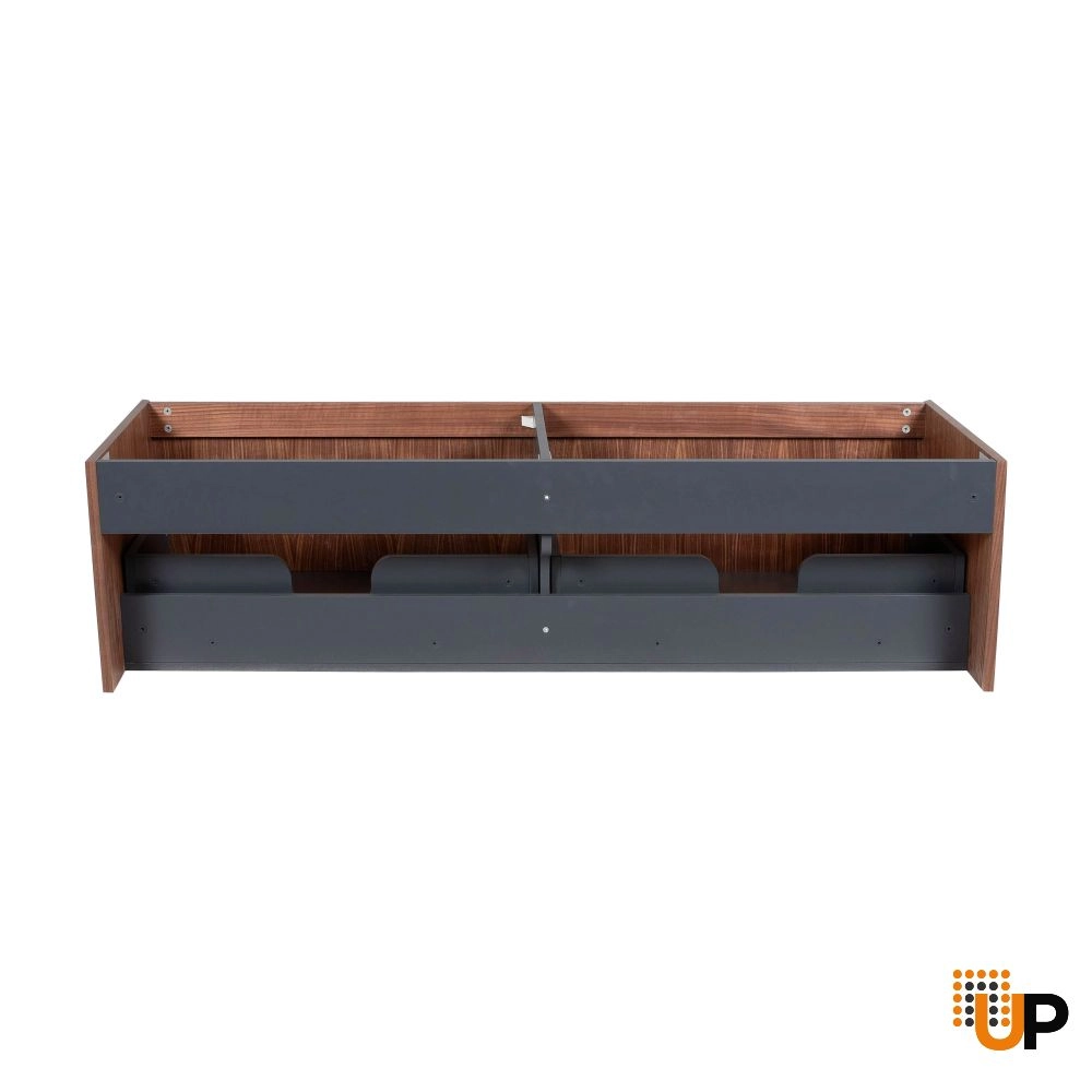 Vanity Premium, Walnut, Wall Mount 72"  without sink  photo#6