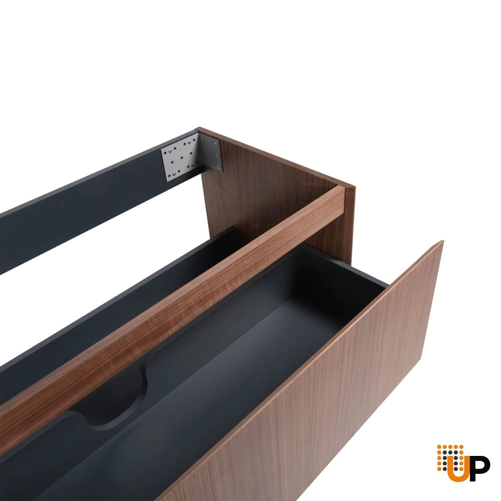 Vanity Premium, Walnut, Wall Mount 48"  without sink  photo#3