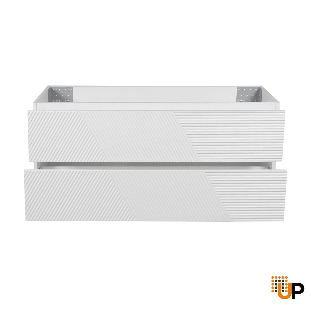 Vanity Leonardo, White Matte, Wall Mount 48"  without sink  photo#3