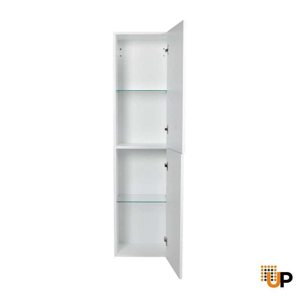 Side Vanity Cabinet LEONARDO, White Matt, 16" photo#2