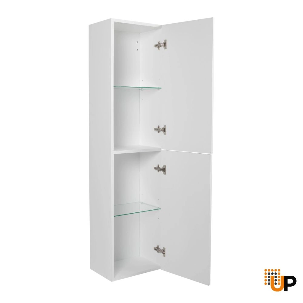 Side Vanity Cabinet LEONARDO, White Matt, 16" photo#3