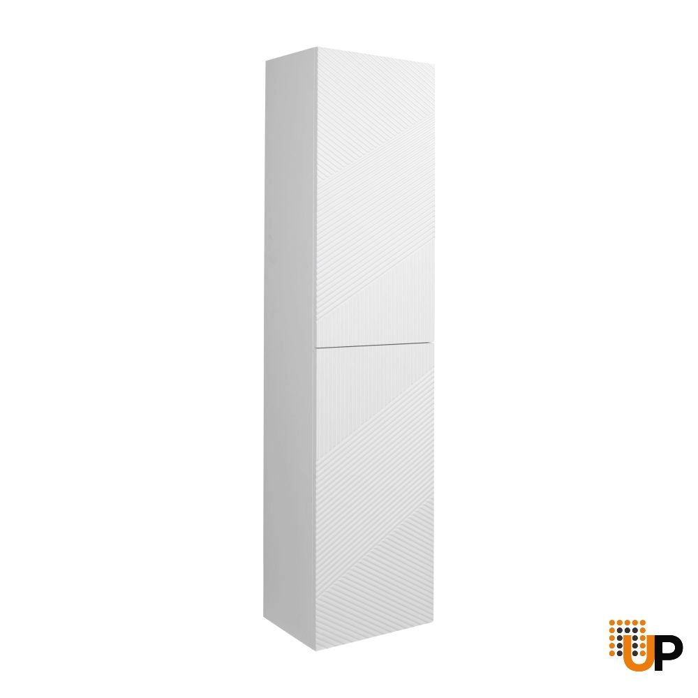 Side Vanity Cabinet LEONARDO, White Matt, 16" photo#4