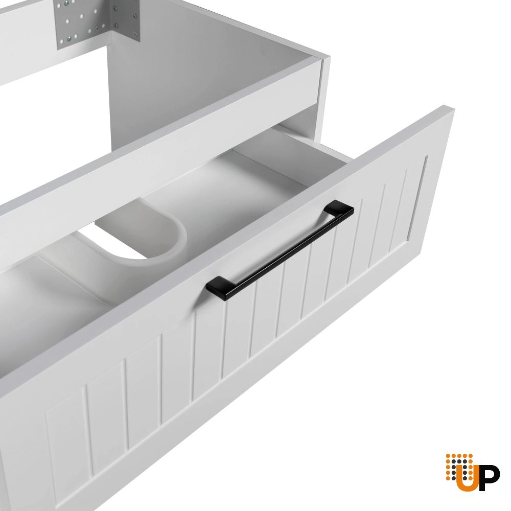 Vanity Raphael, White Matte, Wall Mount 60"  without sink  photo#4