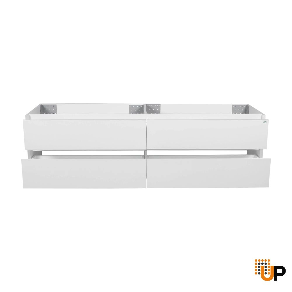 Vanity Donato, White Matte, Wall Mount 72" without sink  photo#3