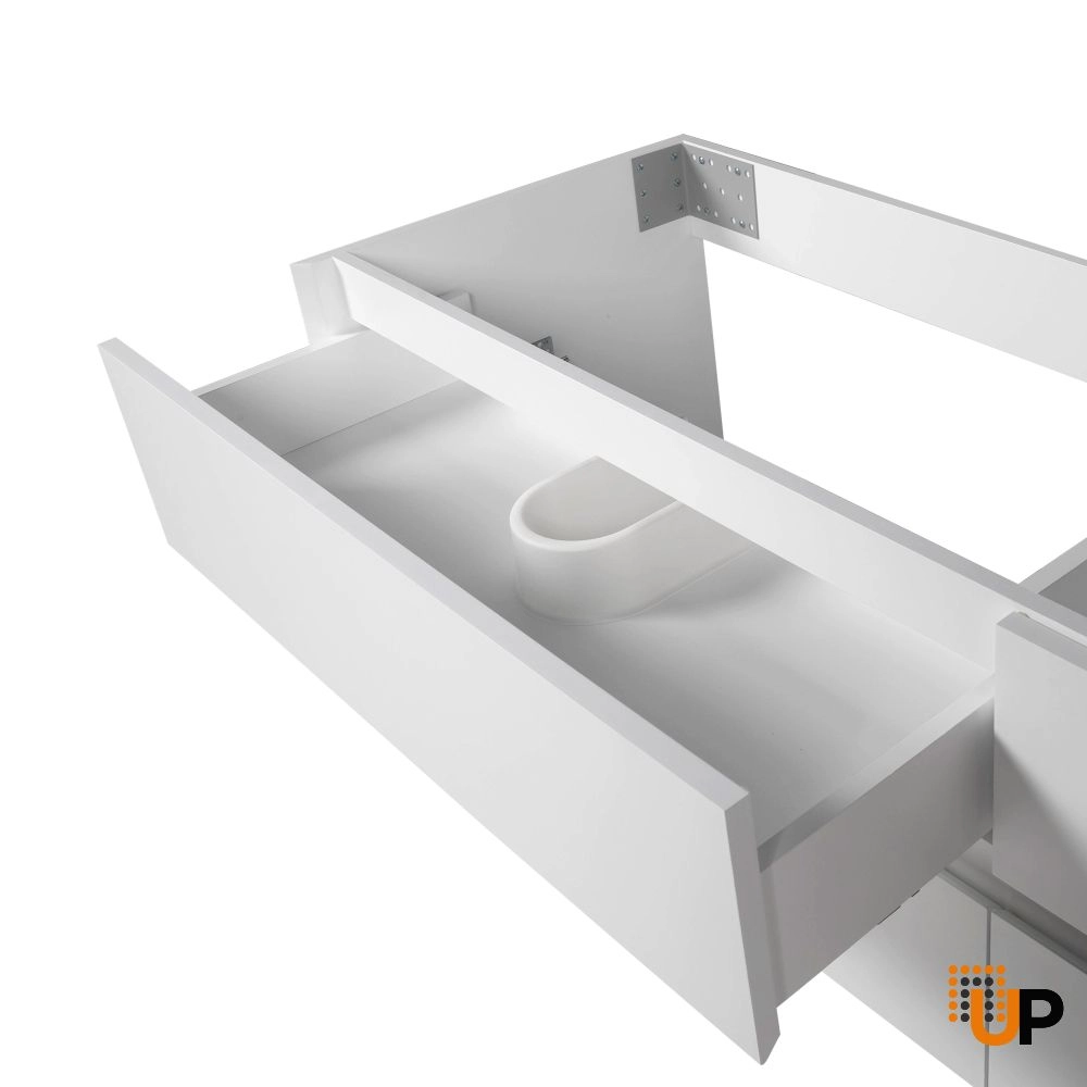 Vanity Donato, White Matte, Wall Mount 60" without sink  photo#6