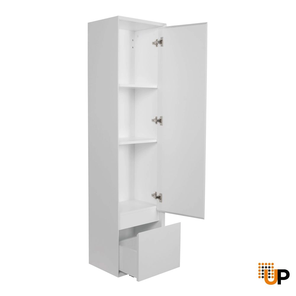Side Vanity Cabinet DONATO, White Matt, 16" photo#4