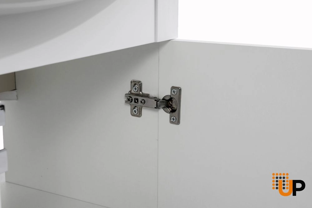 Modern Free standing Bathroom Vanity with Washbasin | Woodmix White Matte Collection | Non-Toxic Fire-Resistant MDF photo#6