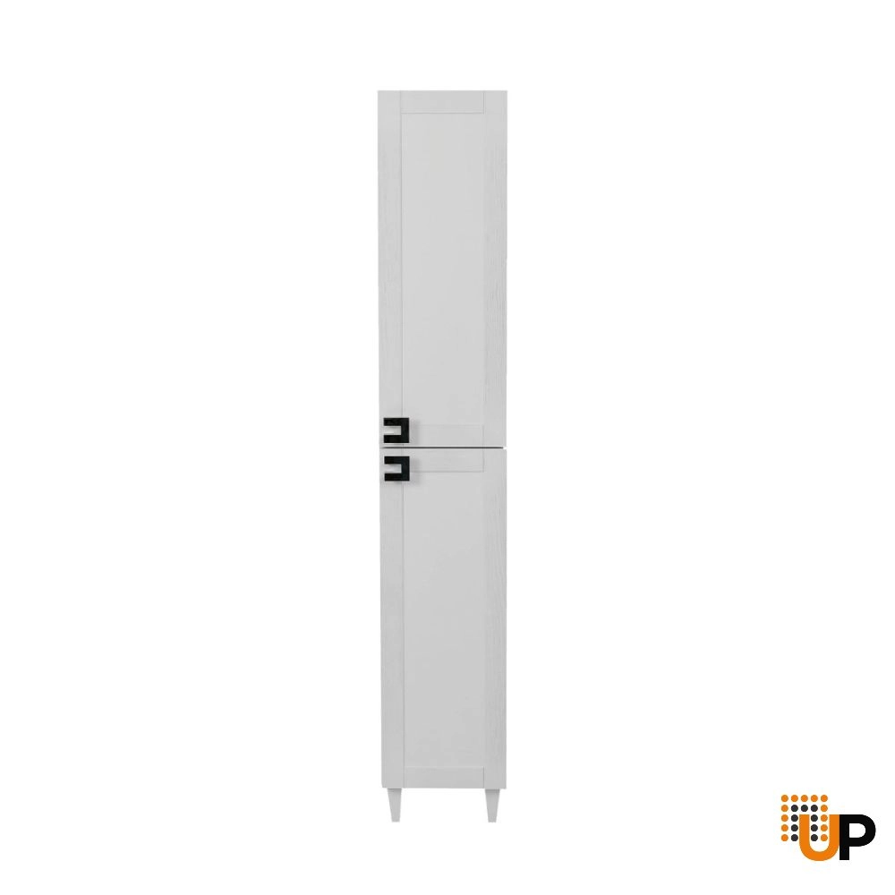 Side Vanity Cabinet WOODMIX Collection White Matte Color 12" photo#3