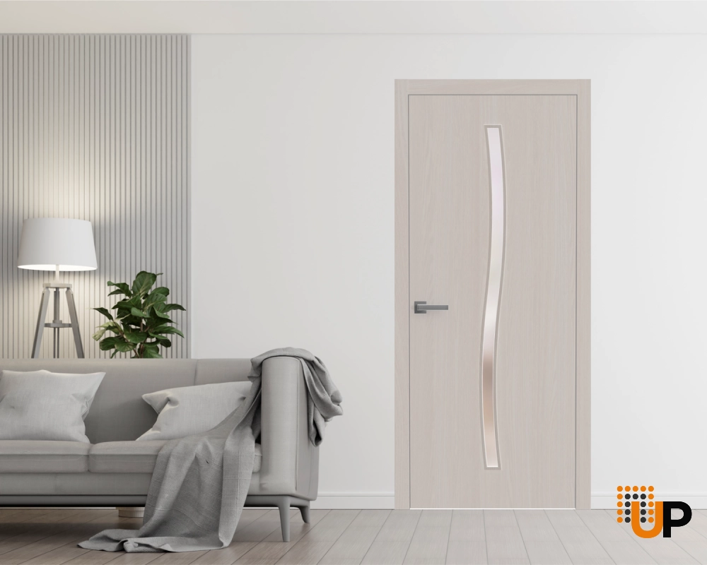 Single solid wood with honeycomb interior swing door | Basic 3002 Ash Franko | 18 x 80 photo#2