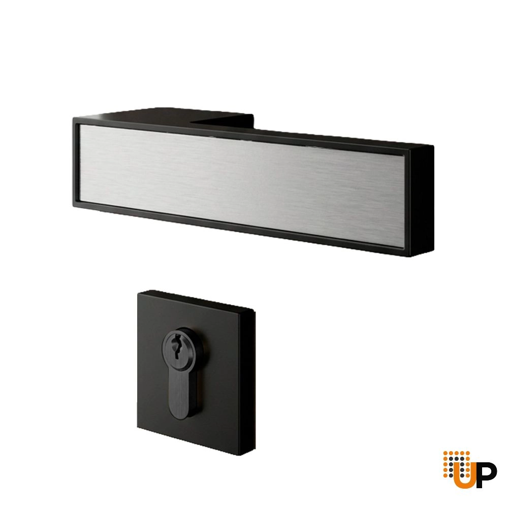 Door Euro Handle 3084 for Magnetic Lock, Black Entry photo#1