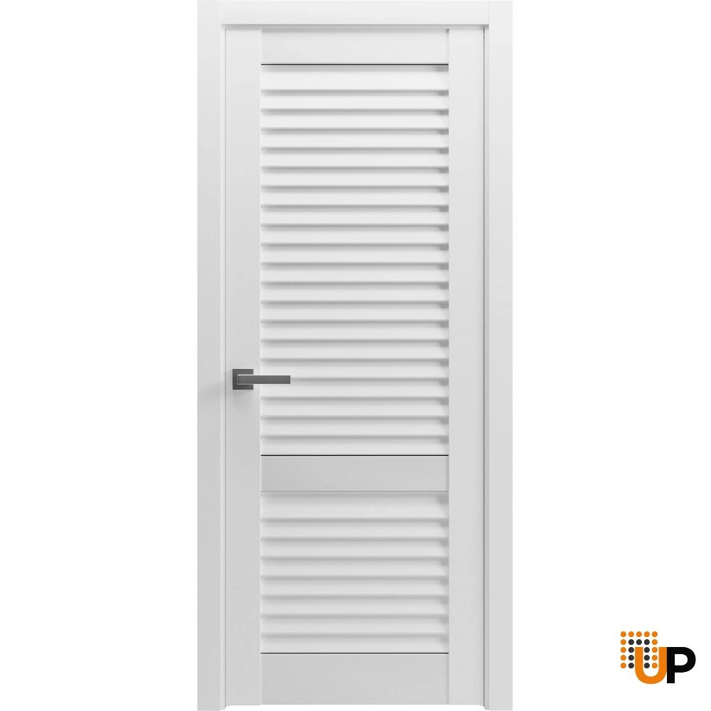Single solid core louvered interior swing door | LOUVER 3388 Primed | 18 x 80 photo#1