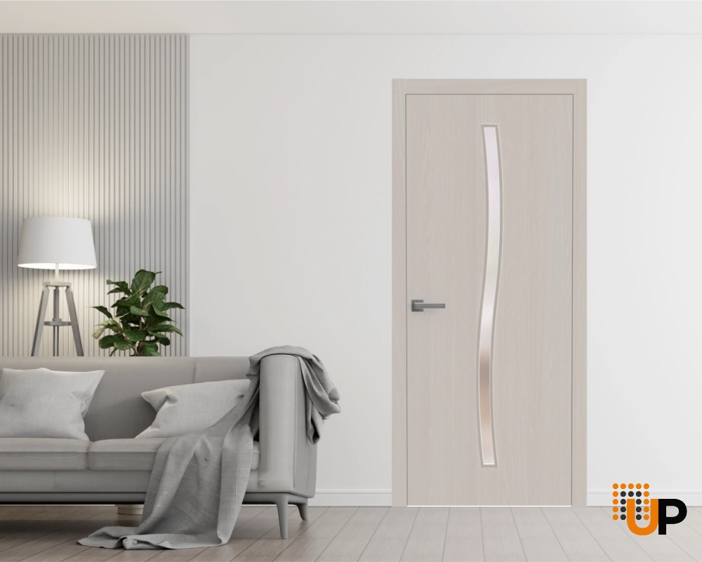 Single solid wood with honeycomb interior door slab | Basic 3002 Ash Franko | 18 x 80 photo#2