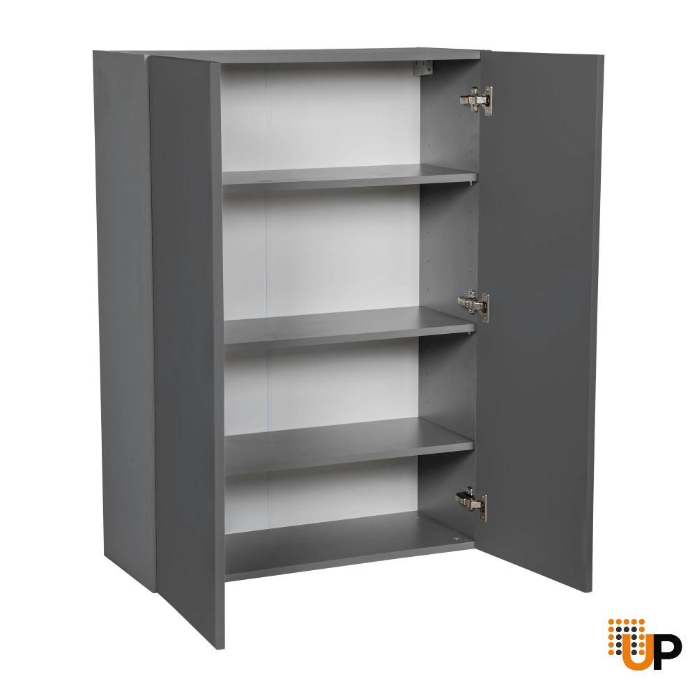 24" x 42" Wall Cabinet-Double Door-with Grey Gloss door photo#2