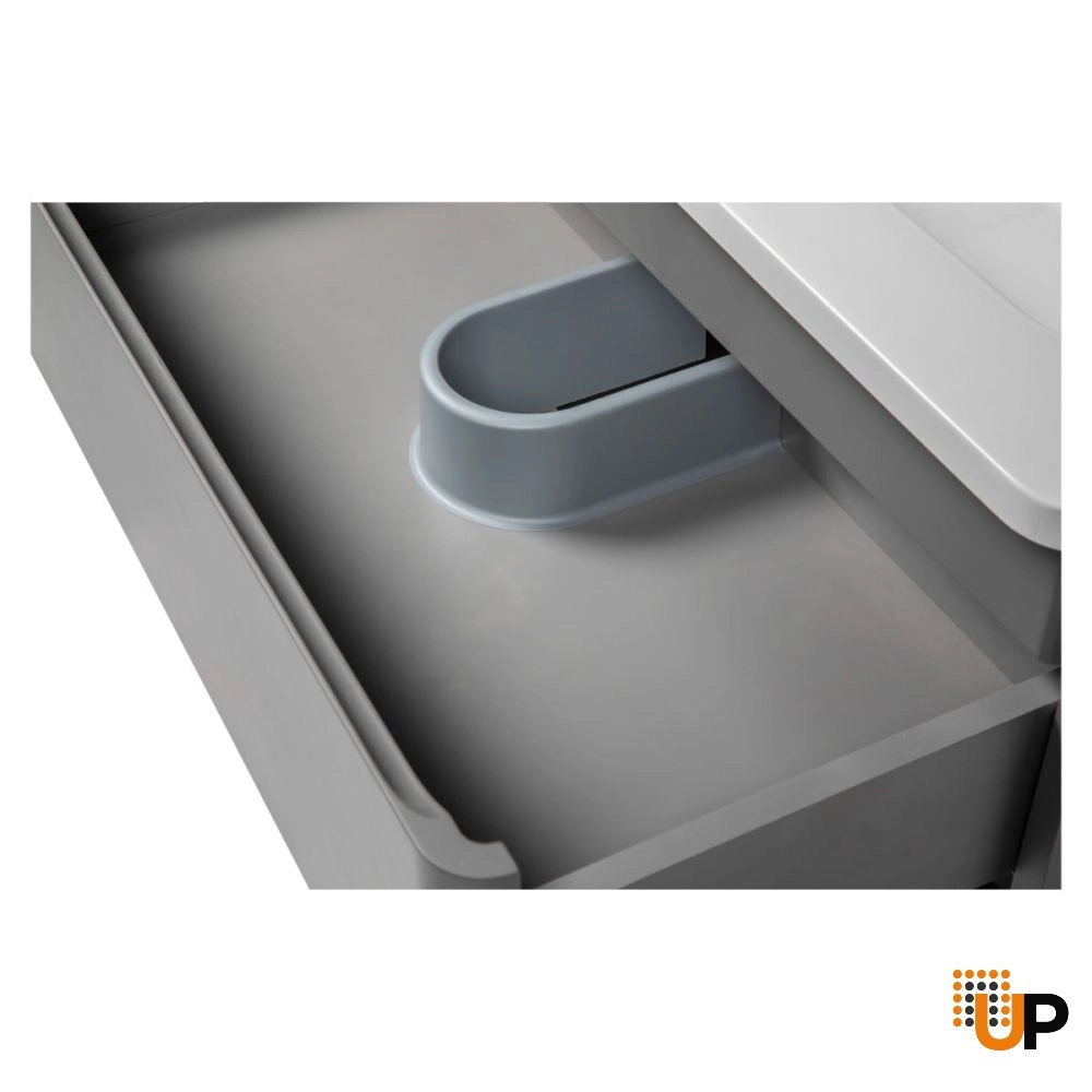 Modern Wall-Mounted Bathroom Vanity with Washbasin | Comfort Gray Matte Collection | Non-Toxic Fire-Resistant MDF-24" photo#7