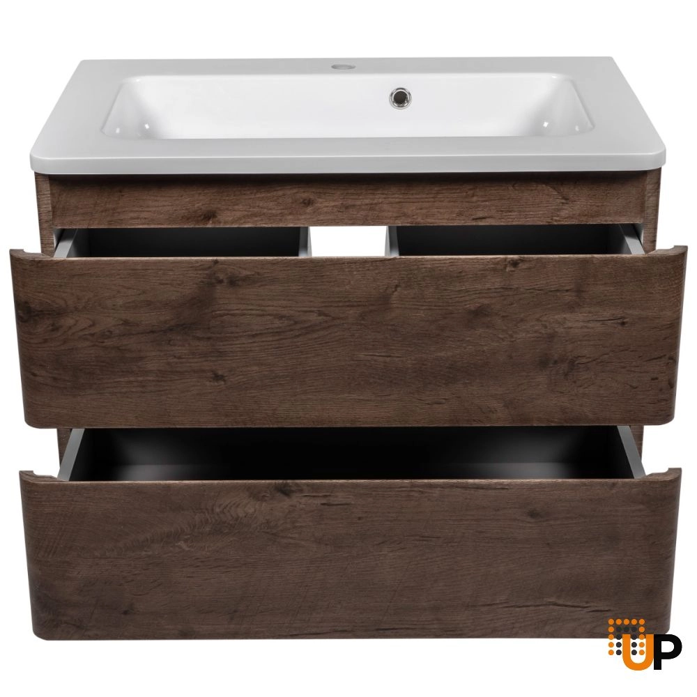 Modern Wall-Mounted Bathroom Vanity with Washbasin | Comfort Rosewood Collection | Non-Toxic Fire-Resistant MDF-24" photo#4