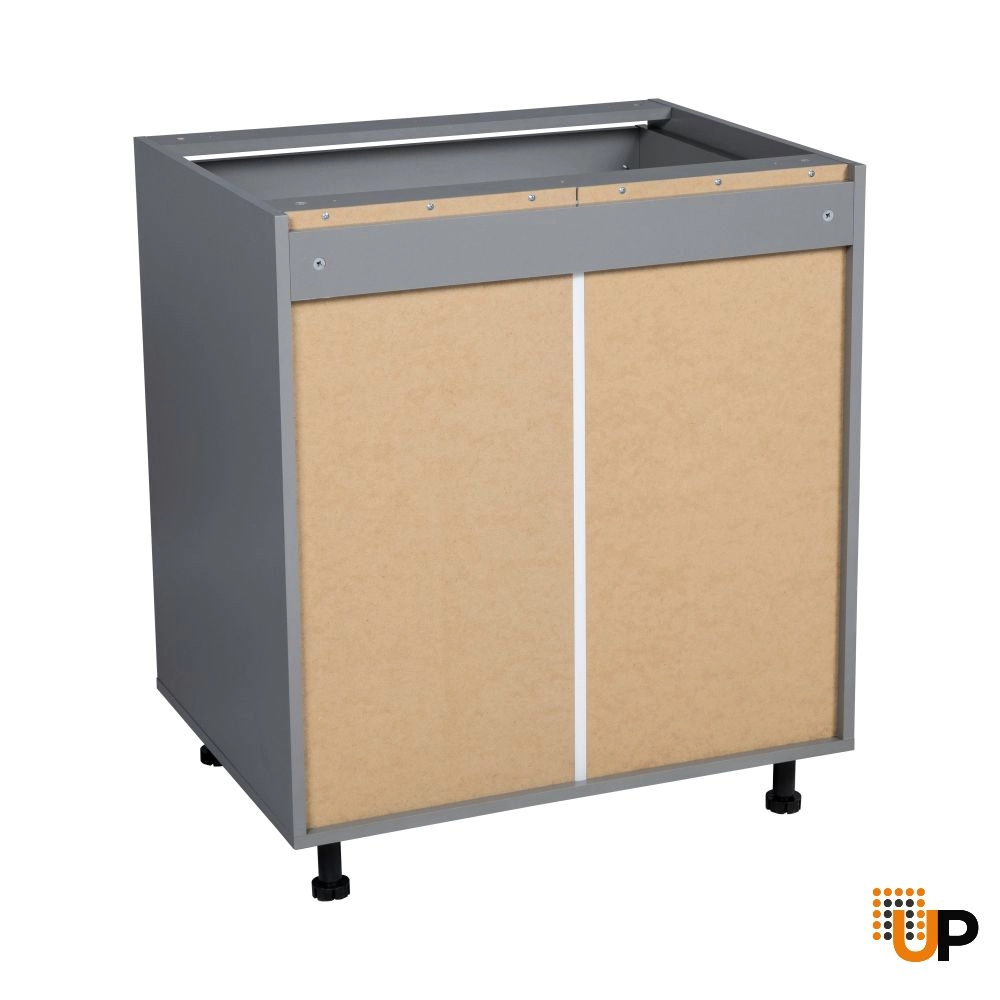 30" Base Cabinet High Double Door with White Gloss door photo#2