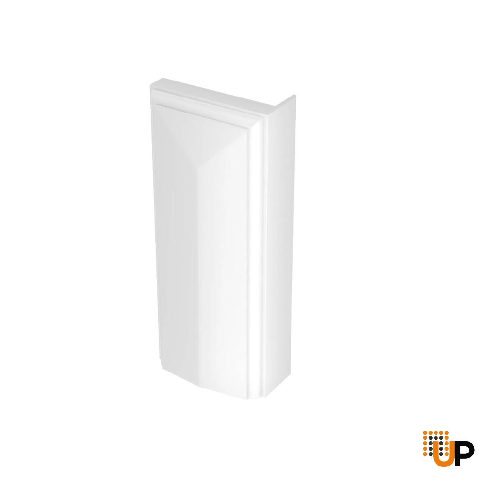 Fluted Trims with Square Rosettes for Interior Doors, Painted White, Up to 84x84” Doors photo#4