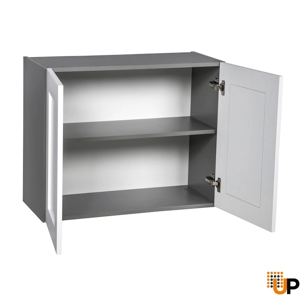 27" x 24" Wall Cabinet-Double Door-with Shaker White Matte door photo#2