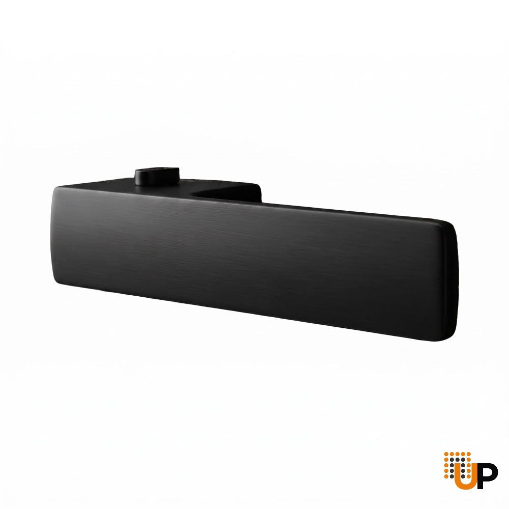 Door Euro Handle 4084  Lock, Black, Right Privacy photo#1