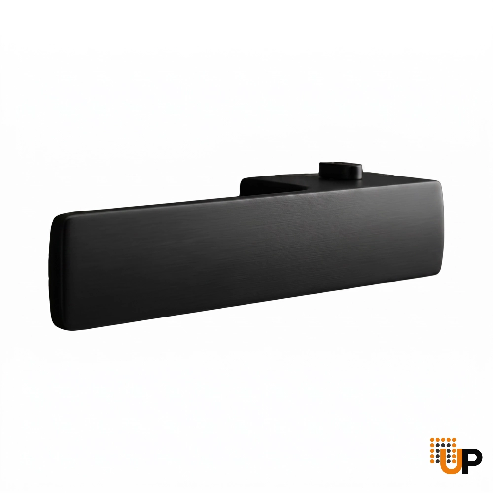 Door Euro Handle 4084  Lock, Black, Left Privacy photo#1