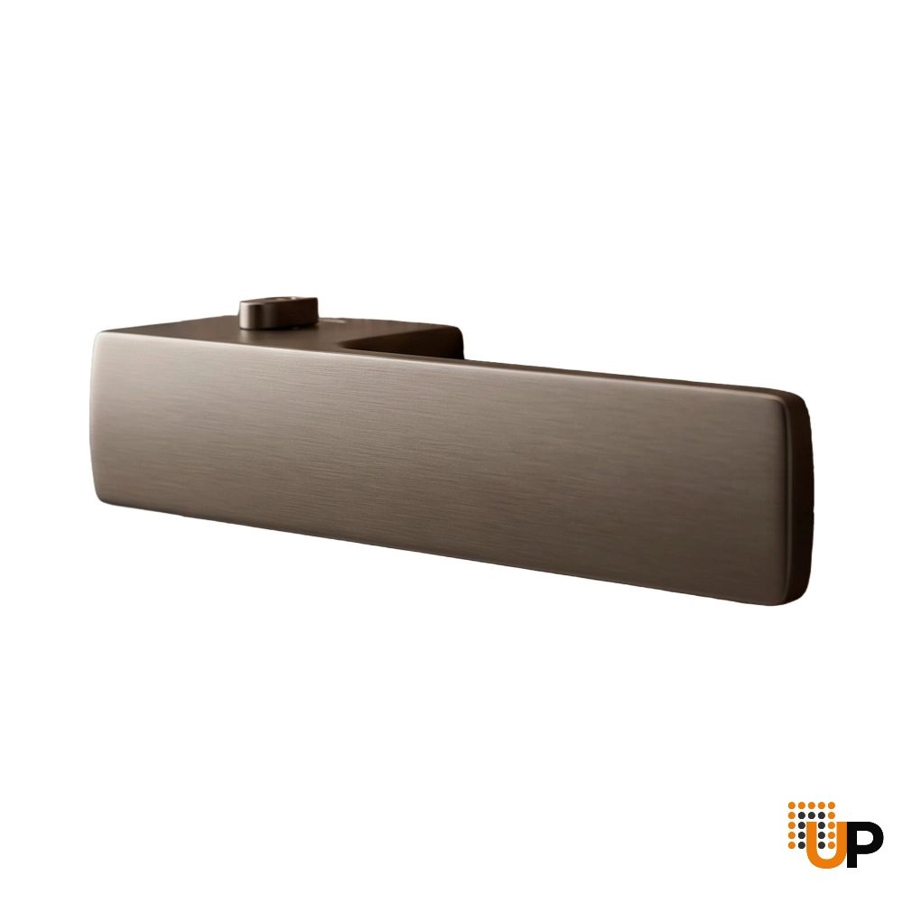 Door Euro Handle 4084  Lock, Graphite, Right Privacy photo#1