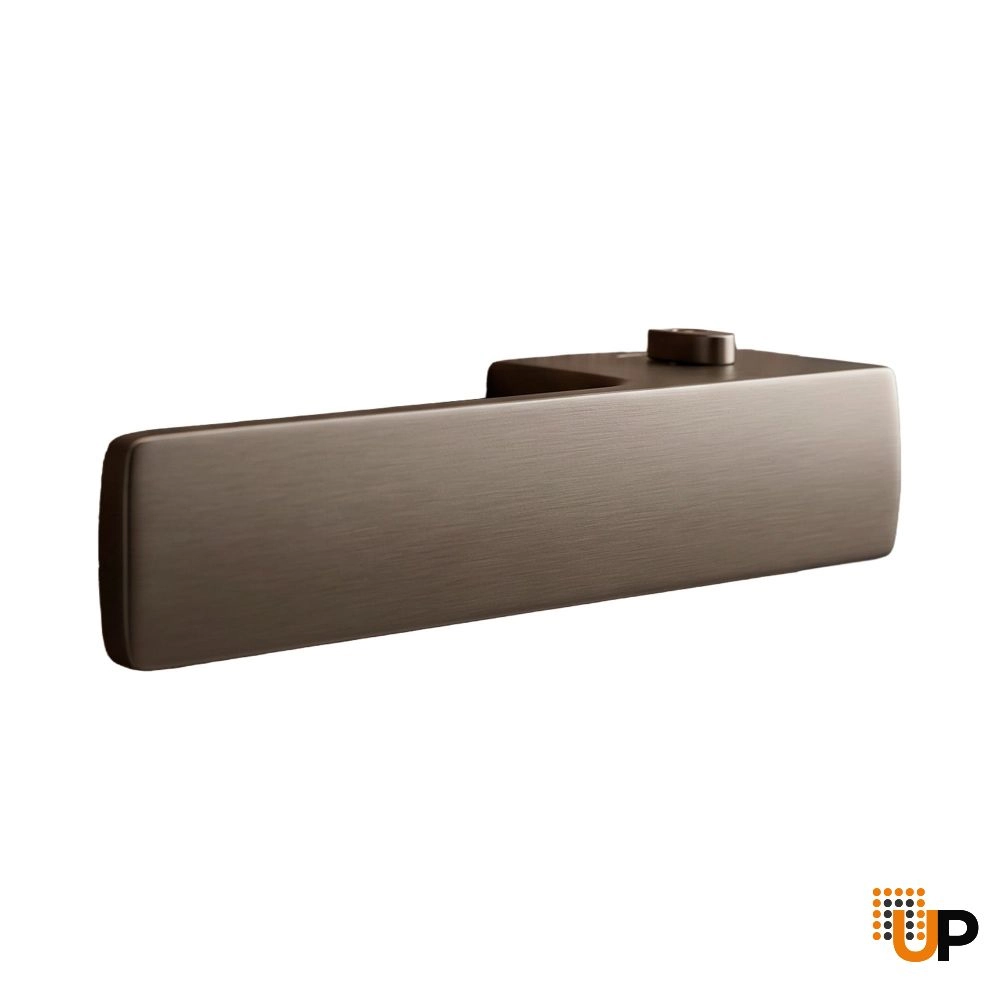 Door Euro Handle 4084  Lock, Graphite, Left Privacy photo#1