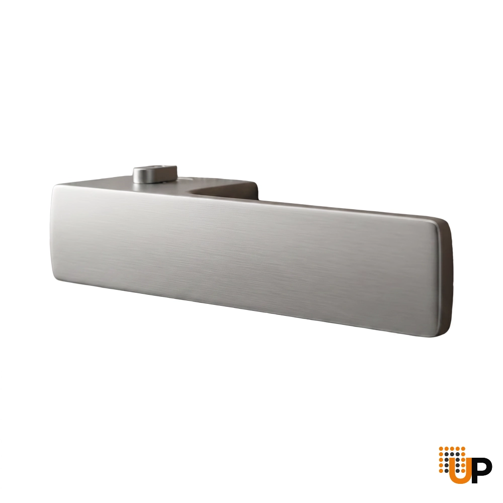 Door Euro Handle 4084  Lock, Satin chrome, Right Privacy photo#1