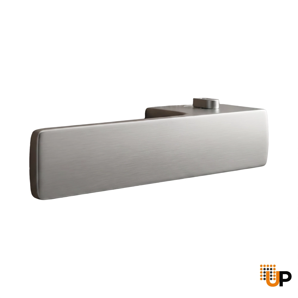 Door Euro Handle 4084  Lock, Satin chrome, Left Privacy photo#1