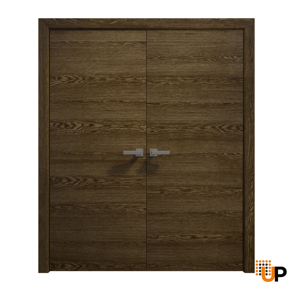 Double solid wood with honeycomb french interior swing double door | Ego 5000  EGO Marble Oak | 36 x 80 (2* 18x80) photo#1