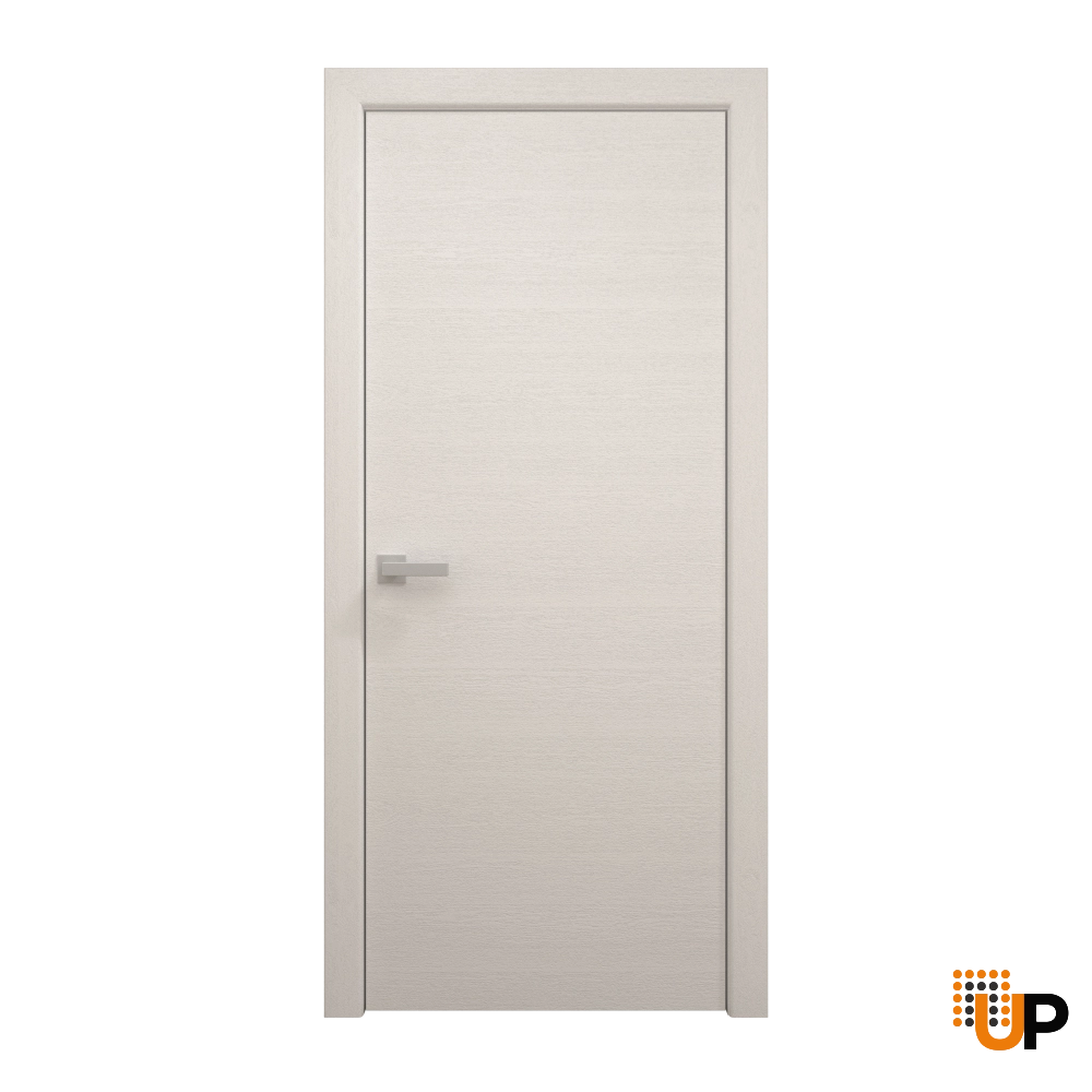 Single solid wood with honeycomb flush interior swing door | Ego 5000  EGO Painted White Oak | 18 x 96 photo#1