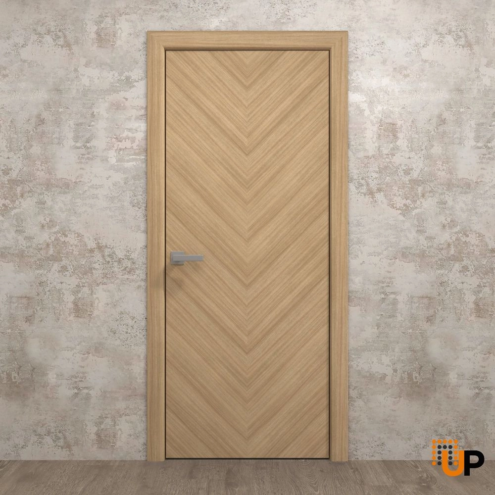 Single solid wood with honeycomb luxury interior swing door | Ego 5005 EGO Natural Oak | 18 x 80 photo#2