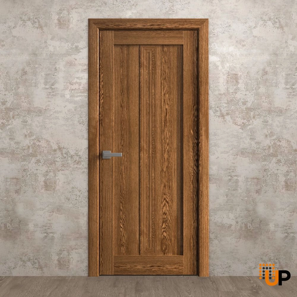 Single solid core luxury interior swing door | Ego 5006  EGO Cognac Oak | 18 x 80 photo#2