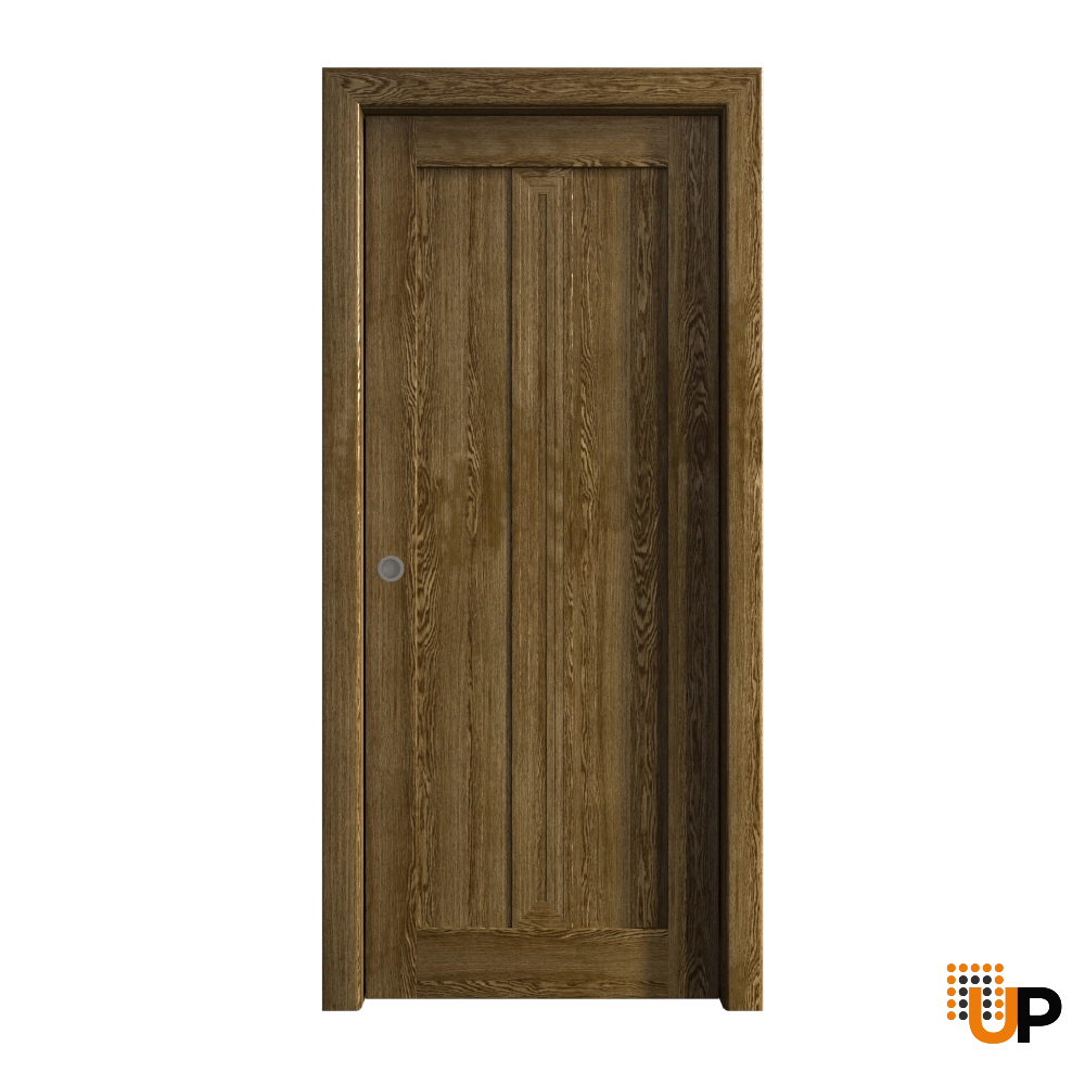 Single solid core sliding interior pocket door | Ego 5006  EGO Marble Oak | 30 x 96 photo#1