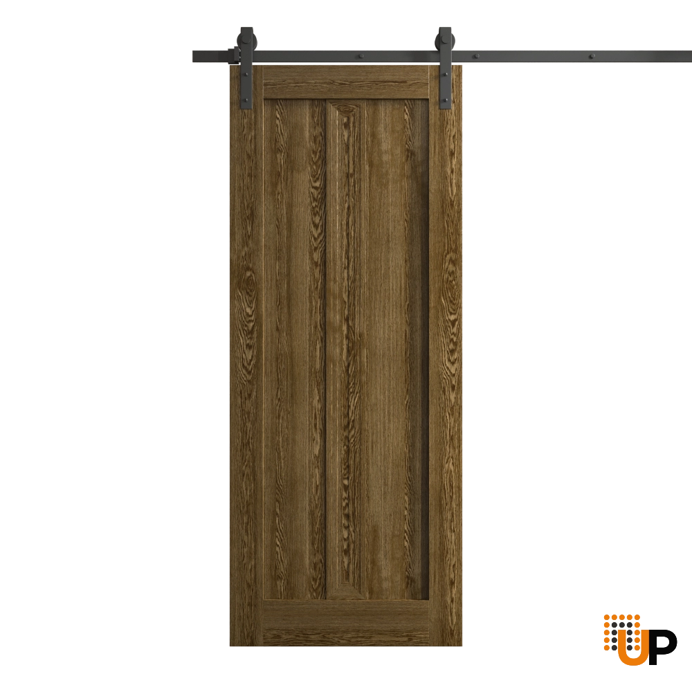 Single solid core sliding interior barn door | Ego 5006  EGO Marble Oak | 32 x 80 photo#1