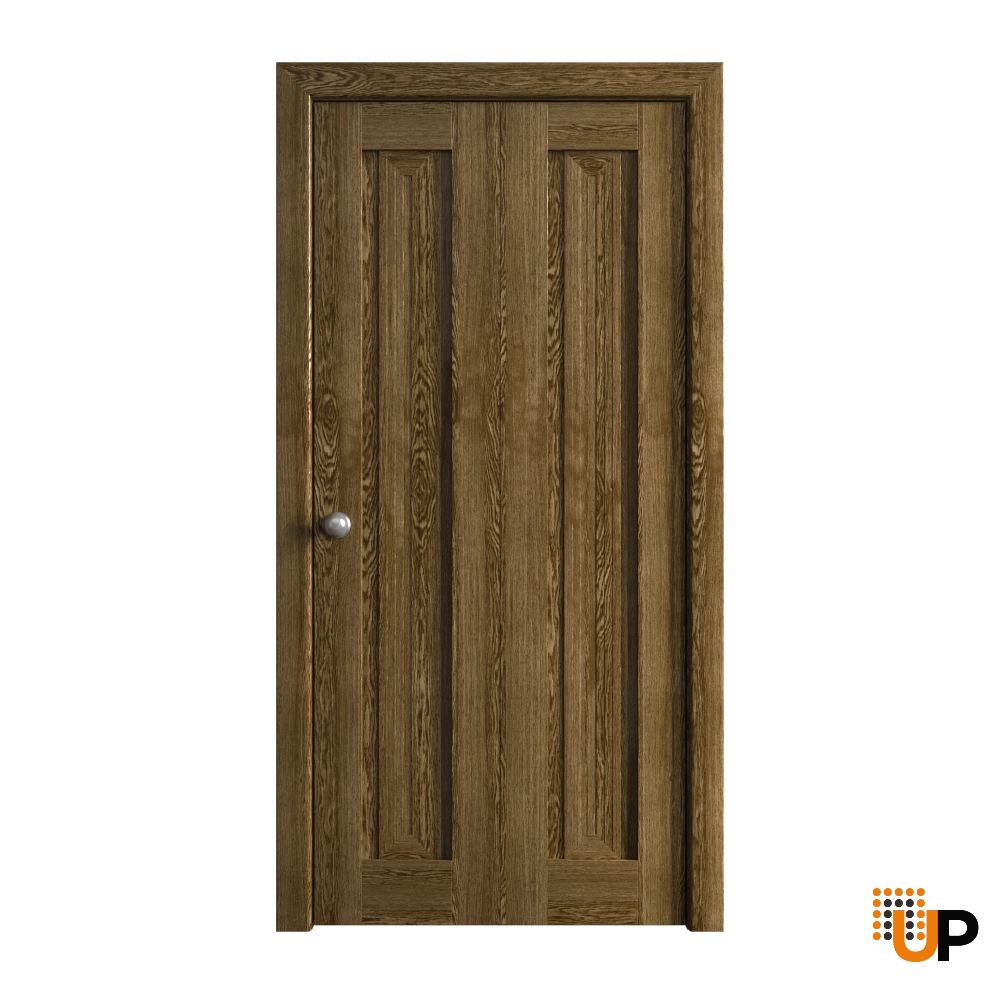 2 folding panels solid core sliding interior bi-fold door | Ego 5006  EGO Marble Oak | 36 x 84 (2* 18x84) photo#1