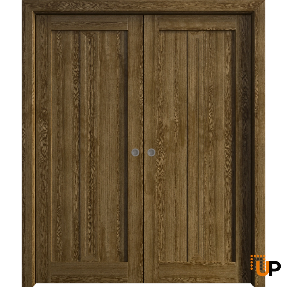 Double solid core sliding interior pocket double door | Ego 5006  EGO Marble Oak | 36 x 80 (2* 18x80) photo#1