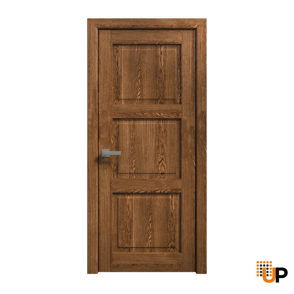 Single solid core luxury interior swing door | Ego 5010  EGO Cognac Oak | 18 x 84 photo#1