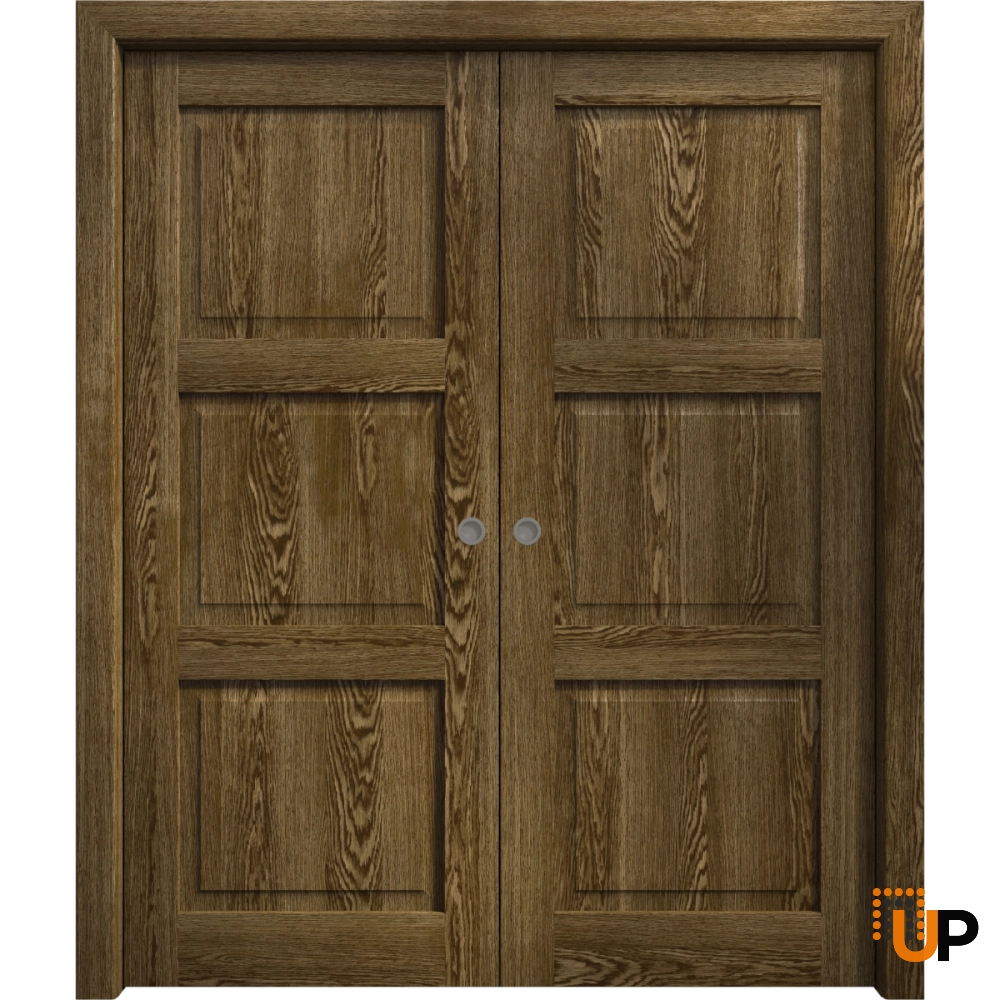 Double solid core sliding interior pocket double door | Ego 5010  EGO Marble Oak | 36 x 80 (2* 18x80) photo#1