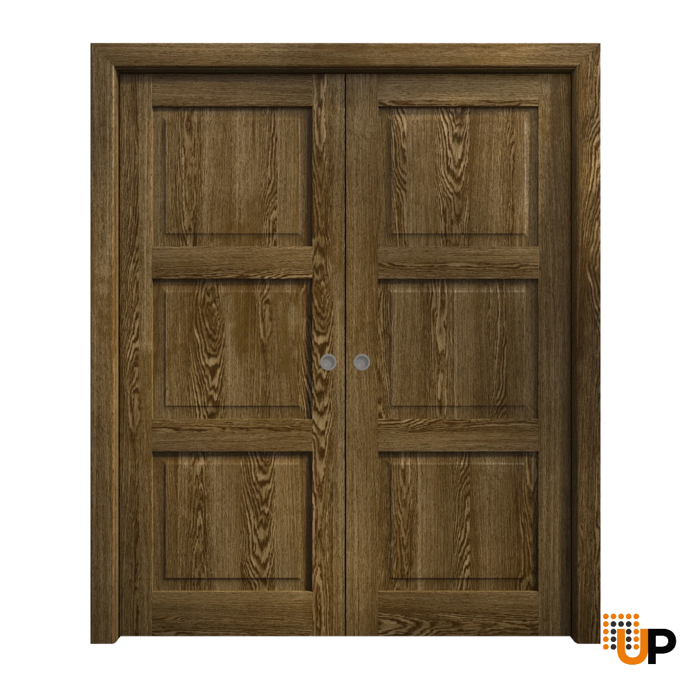 Double solid core sliding interior pocket double door | Ego 5010  EGO Marble Oak | 72 x 84 (2* 36x84) photo#1