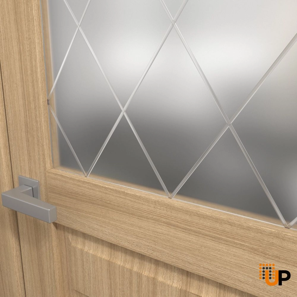 2 folding panels solid core sliding french interior bi-fold door with frosted glass | Ego 5011 EGO Natural Oak | 36 x 80 (2* 18x80) photo#3