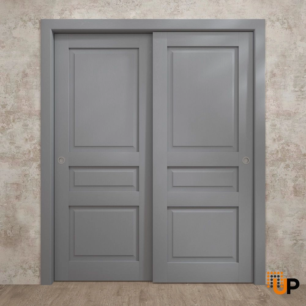 Single solid core interior door slab | Ego 5012 EGO Painted Grey Oak | 18 x 80 photo#4